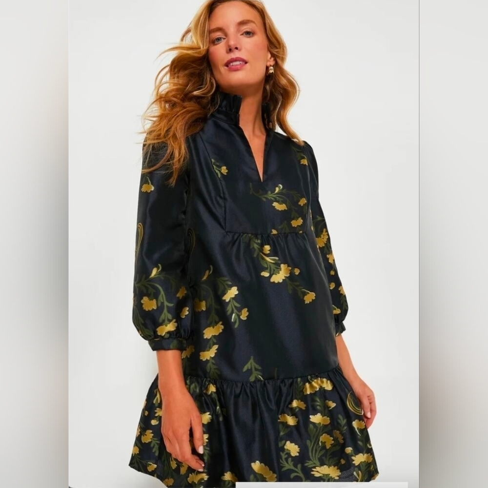 Tuckernuck NAVY Jasmine Vine Dress